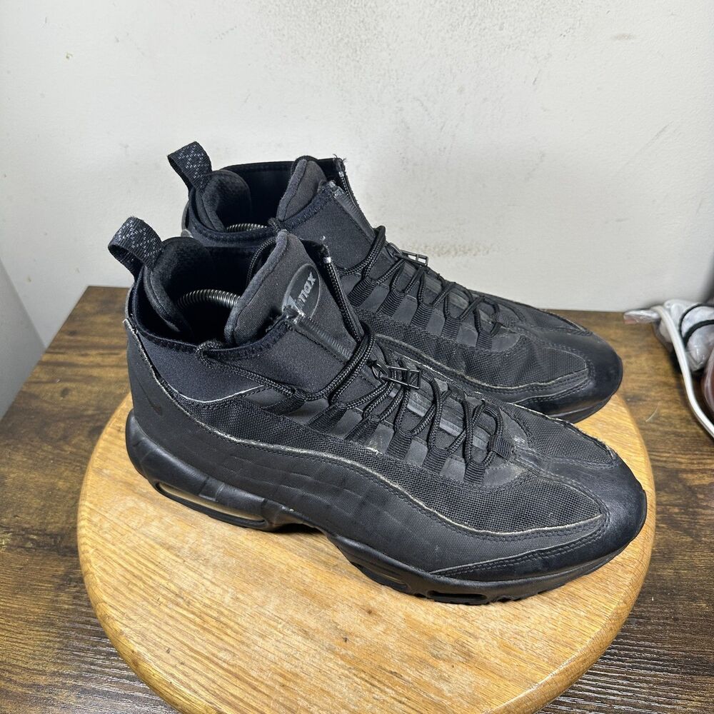 Nike Air Max 95 Utility Shoes Mens Size 10.5 Triple Black 806809-002 Sneakers